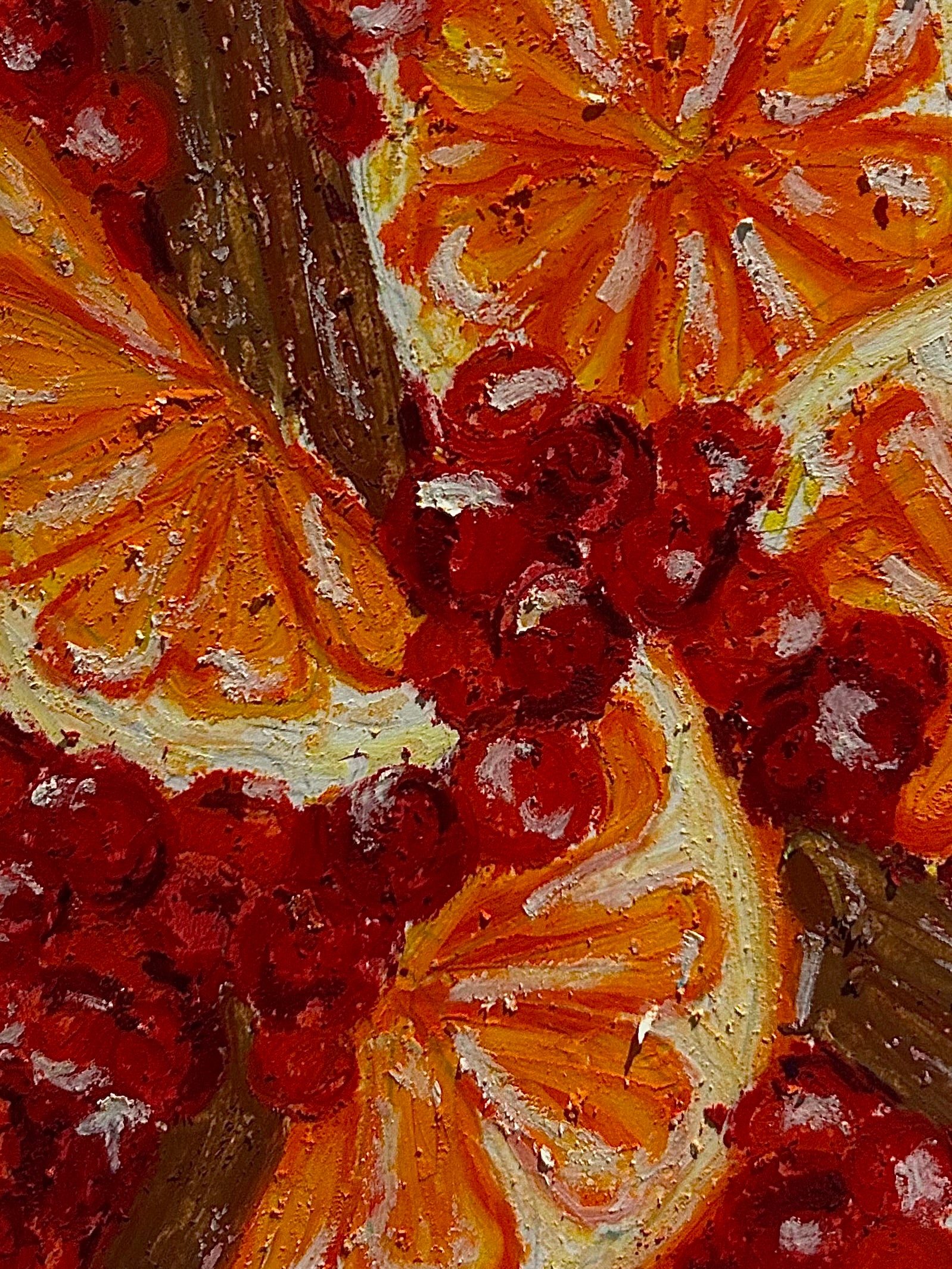 orange simmer pot print