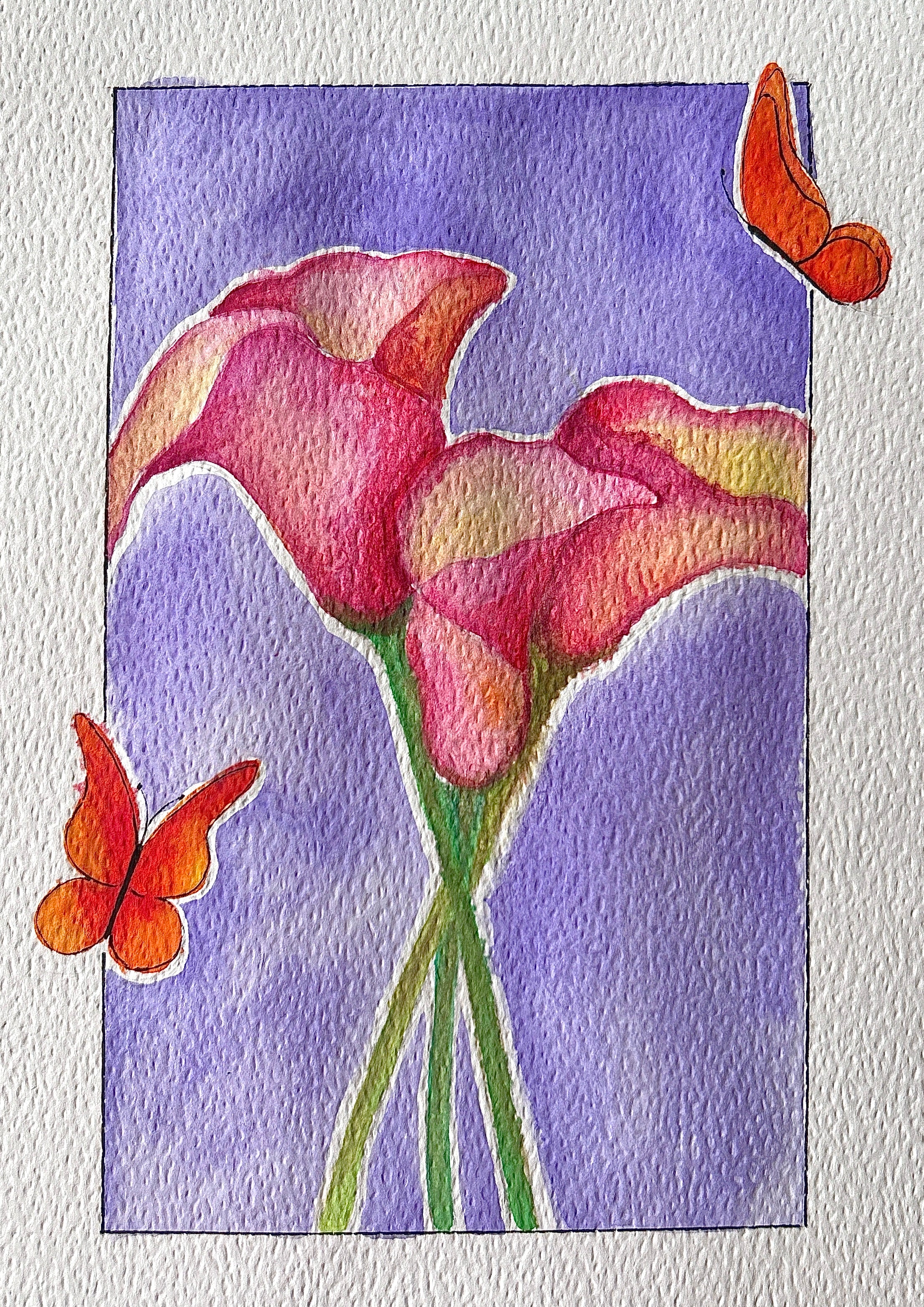 calla lily print