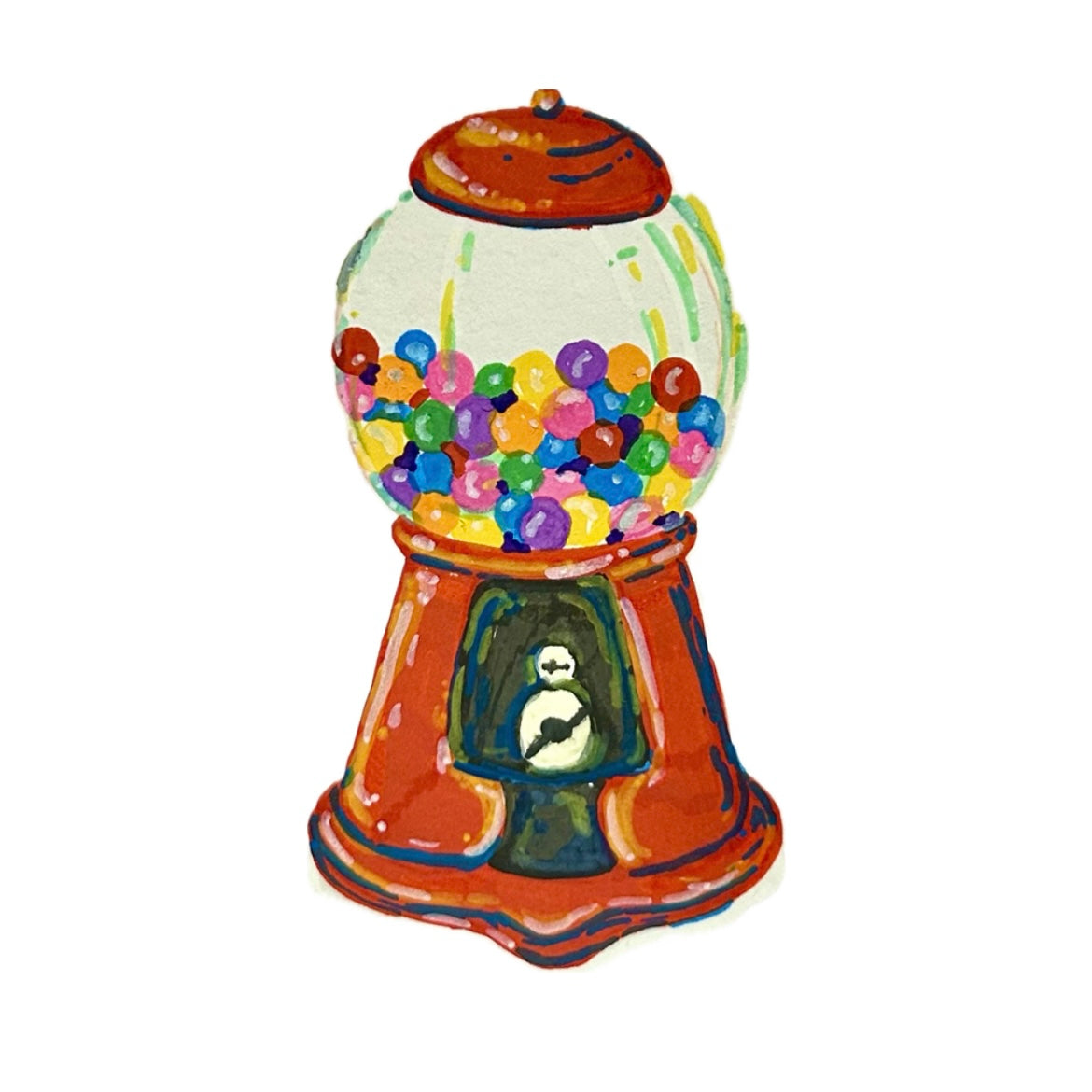 gumball machine sticker